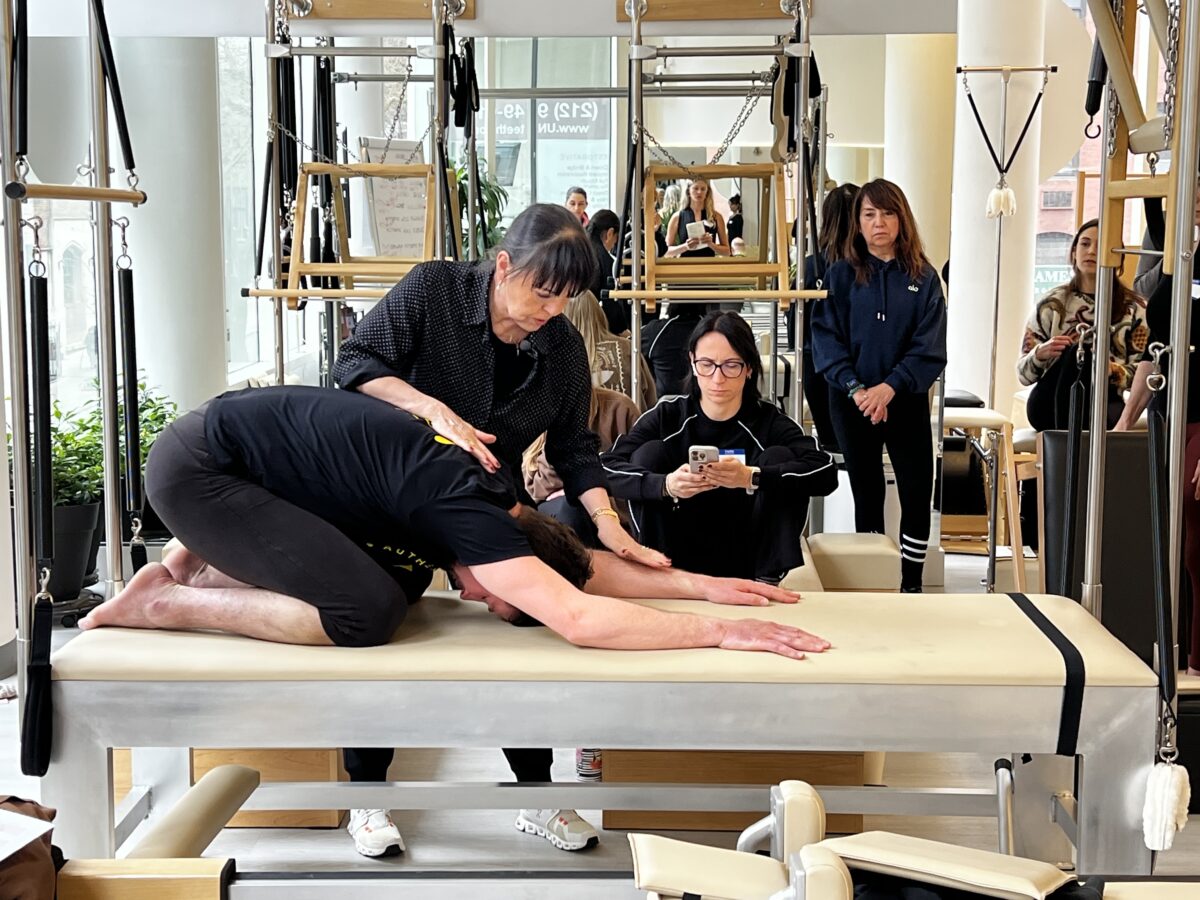 Inelia Garcia demonstrating Authentic Method Pilates